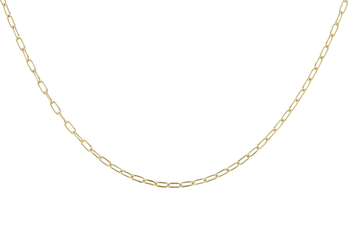 C301-69801: PAPERCLIP SM (22IN, 2.40MM, 14KT, LOBSTER CLASP)