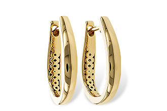 C302-60710: GOLD EARRINGS (17MM)
