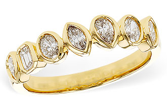 F302-61628: LDS DIA WED RG .62 TW FANCY CUT DIAS