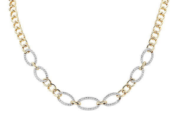 G301-66128: NECKLACE 1.12 TW (17")(INCLUDES BAR LINKS)