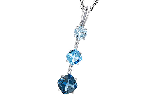 G302-56155: NECK 1.87 TW BLUE TOPAZ 1.90 TGW