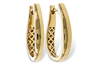 K302-60710: GOLD EARRINGS (22MM)