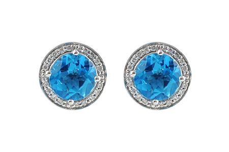 L215-30719: EARR 4.22 BLUE TOPAZ 4.41 TGW