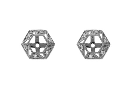 M028-08828: EARRING JACKETS .08 TW (FOR 0.50-1.00 CT TW STUDS)